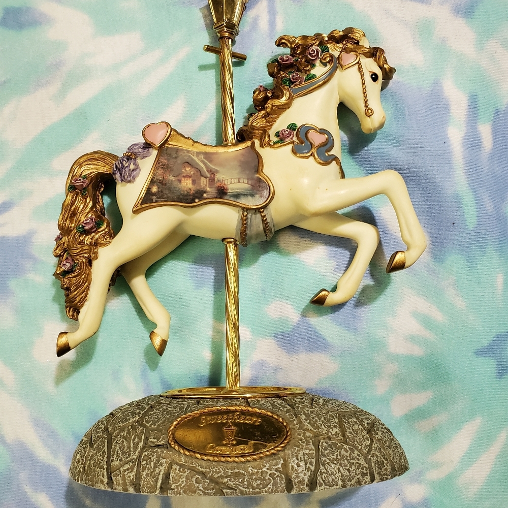 thomas kinkade carousel horse